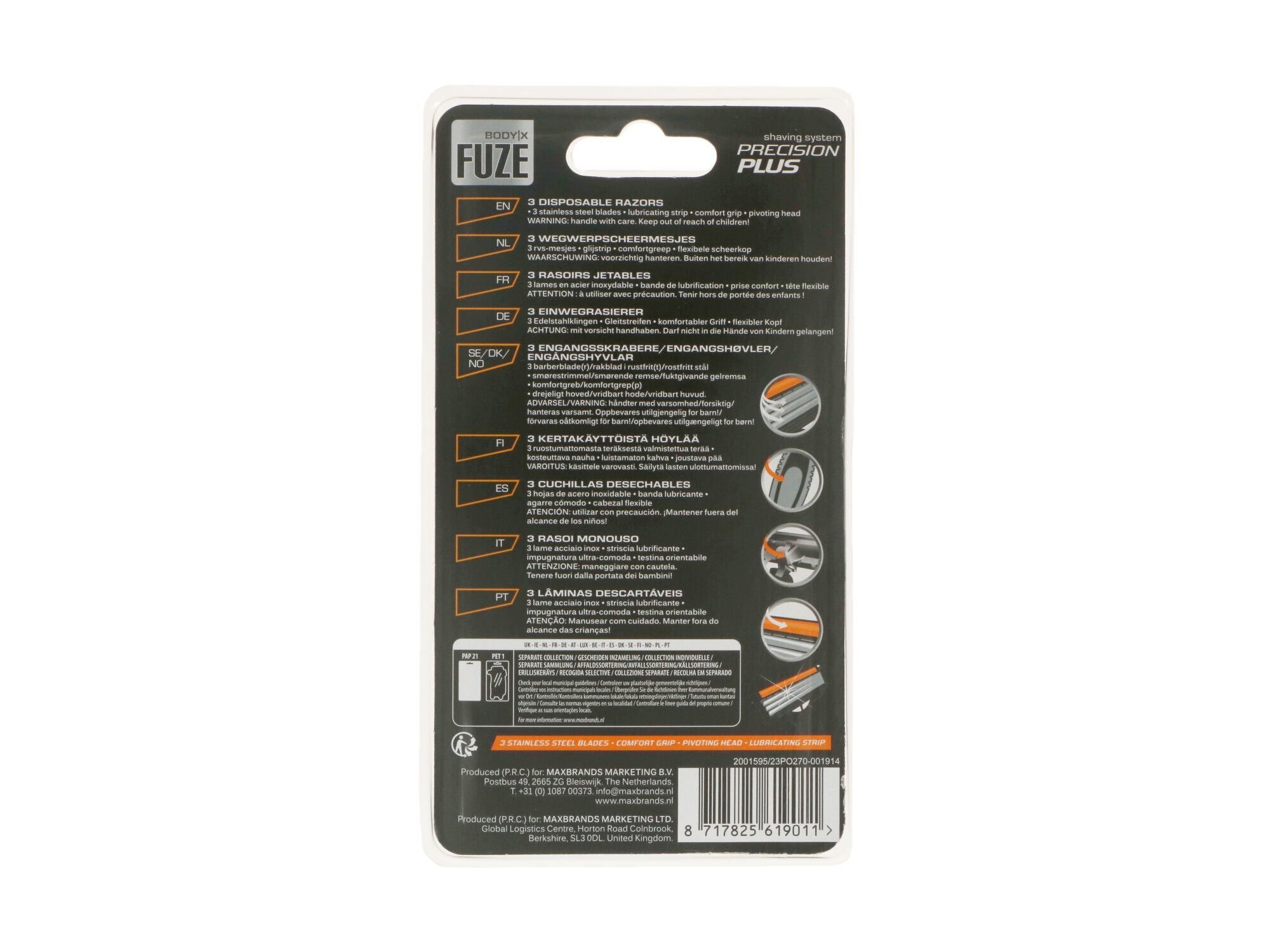 DESCART&Aacute;VEL FUZE PRECISON PLUS 3UN image number 1