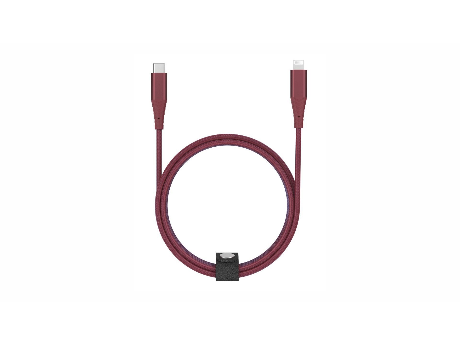 CABO TEXTIL USBC QILIVE 600183181 VERMELHO 1.2M image number 0