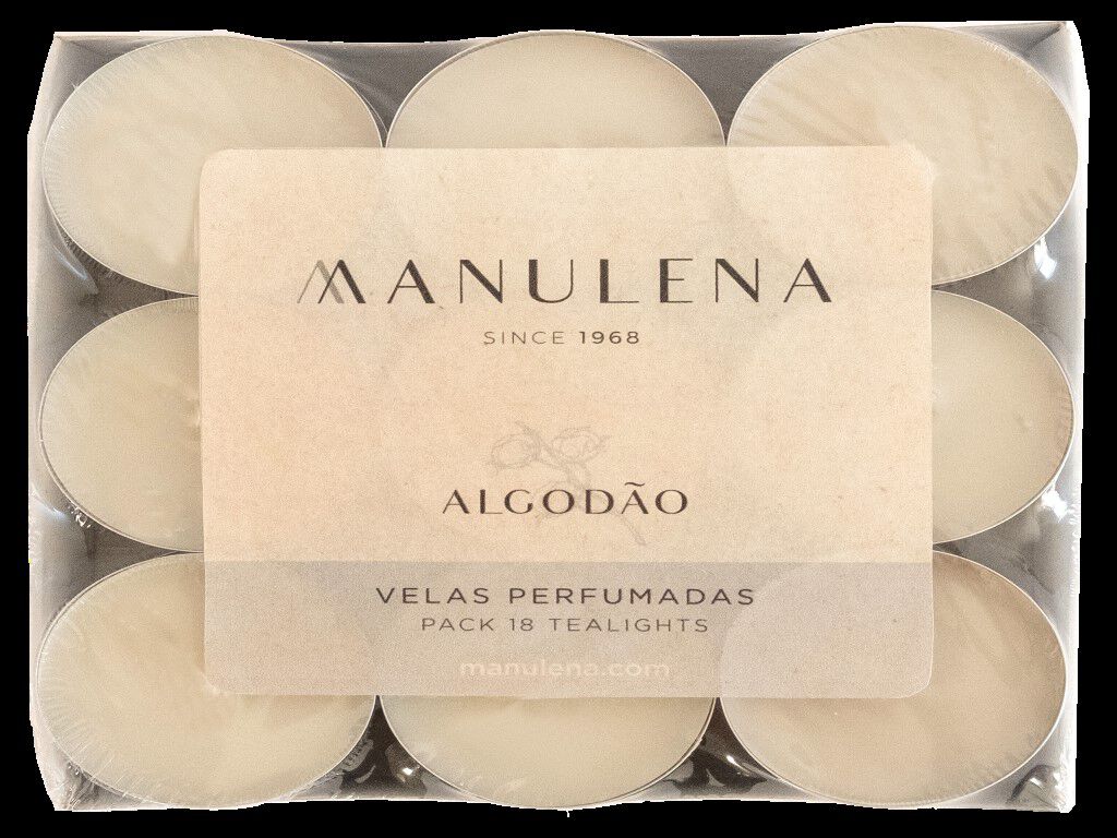 TEALIGHTS COM AROMA MANULENA MARFIM 11G 18 UNIDADES