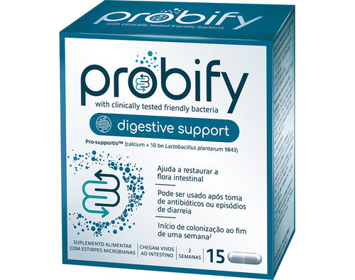 SUPLEMENTO PROBIFY DIGESTIVE SUPPORT 15 CAPSULAS image number 0