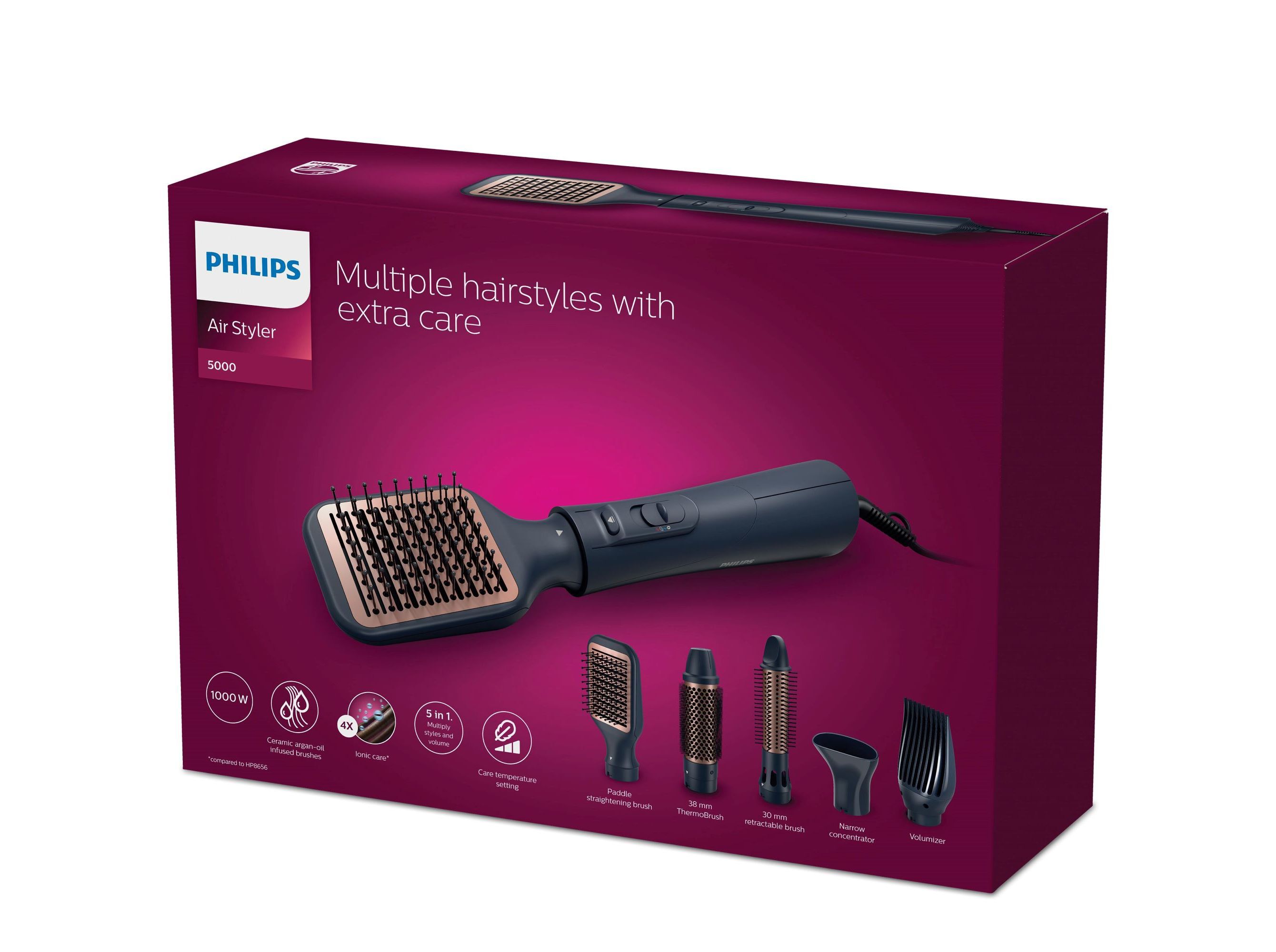 MODELADOR DE CABELO PHILIPS BHA530/00 MULTIFUN&Ccedil;&Otilde;ES 5 EM 1 image number 5