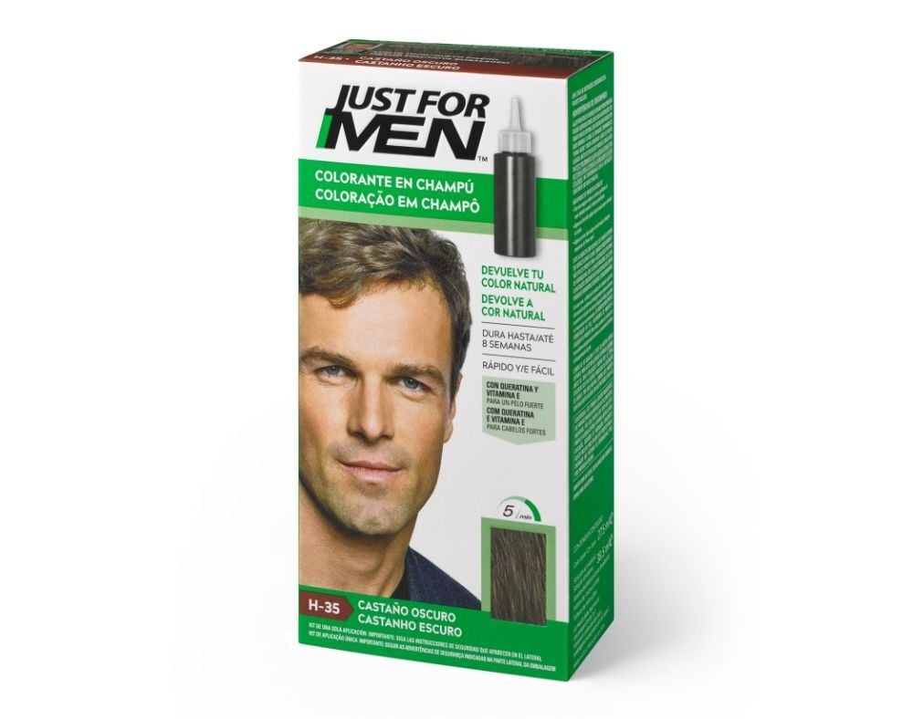 COLORA&Ccedil;&Atilde;O JUST FOR MEN LONGA DURA&Ccedil;&Atilde;O CASTANHO ESCURO image number 0