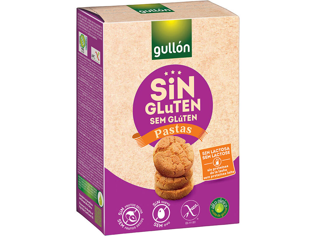 BOLACHA GULLON PASTAS SEM GL&Uacute;TEN 200G image number 0