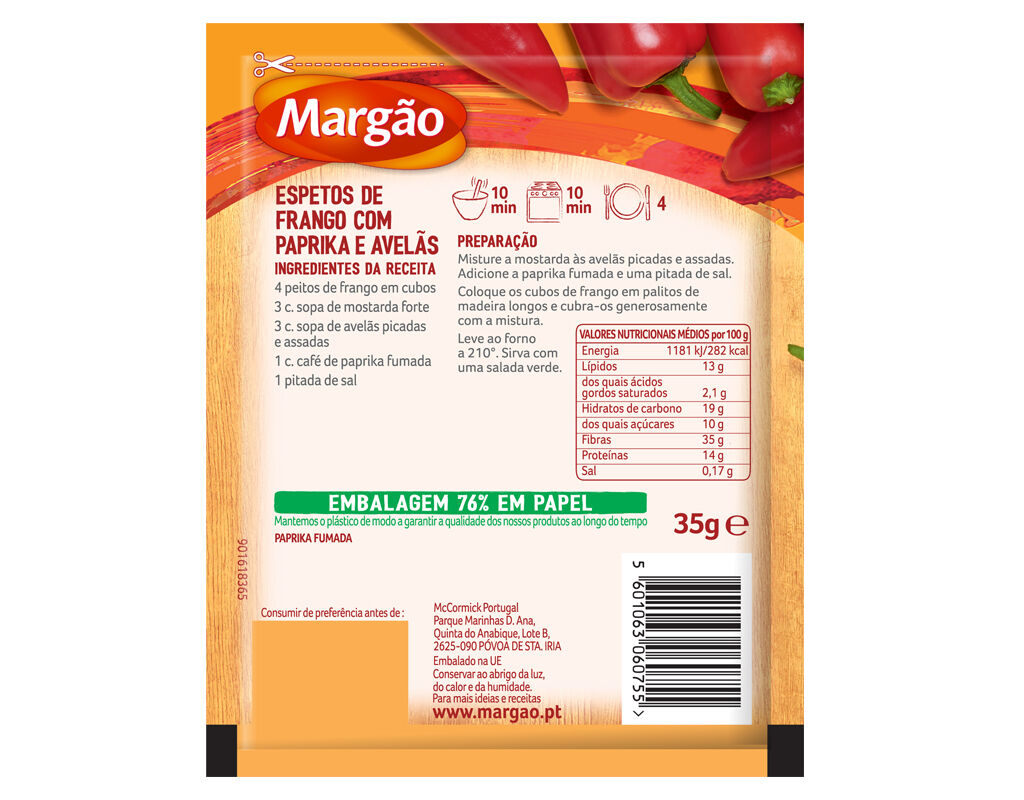 PAPRIKA MARG&Atilde;O FUMADA 35G image number 1