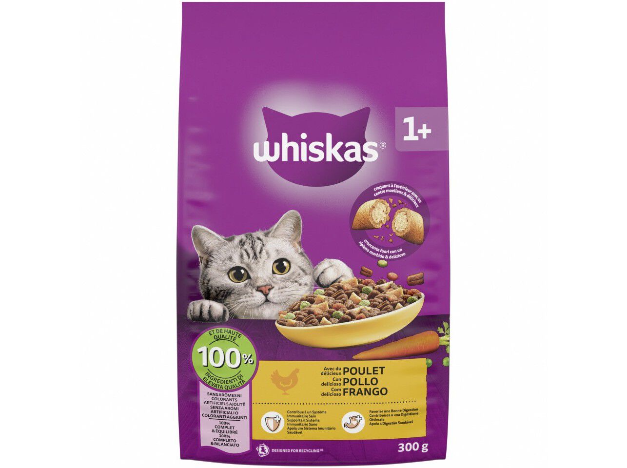 RA&Ccedil;&Atilde;O GATO WHISKAS FRANGO 300G