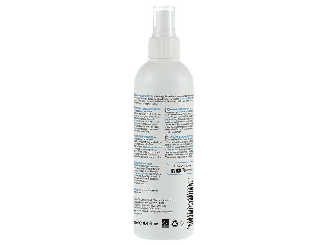 SPRAY C&Atilde;O ANIMOLOGY BABY POWDER 250ML image number 1