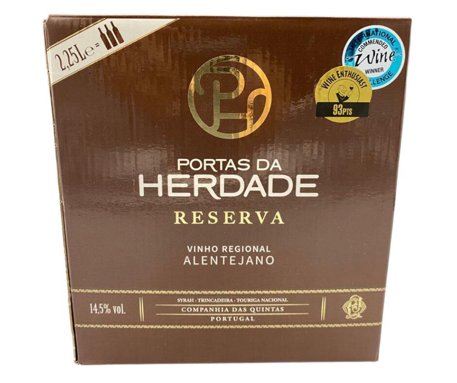 VINHO TINTO PORTAS DA HERDADE RESERVA ALENTEJO BAG IN BOX 2.25L image number 1