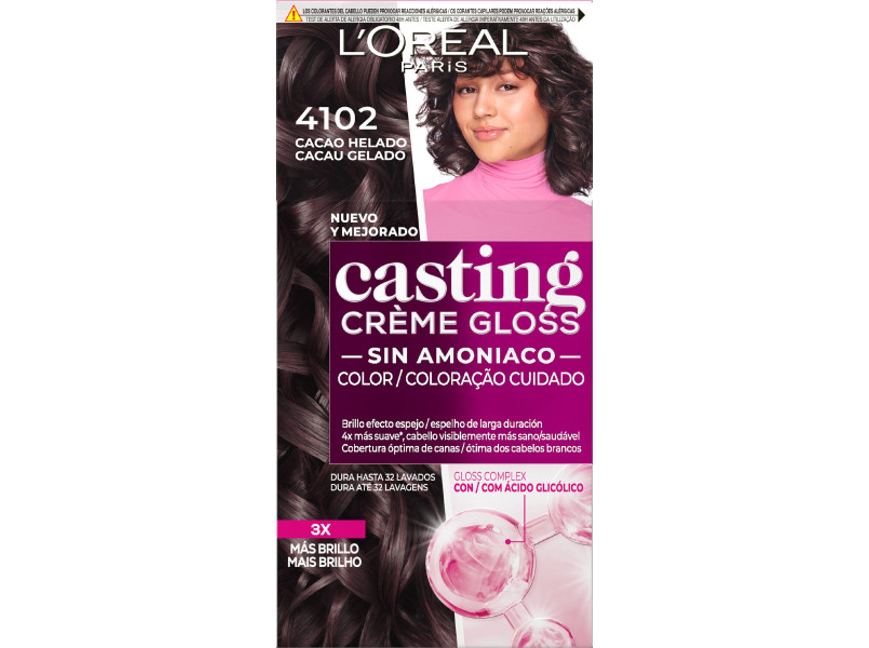 COLORA&Ccedil;&Atilde;O CASTING CREME GLOSS N&ordm;4102 CACAU GELADO UN image number 0