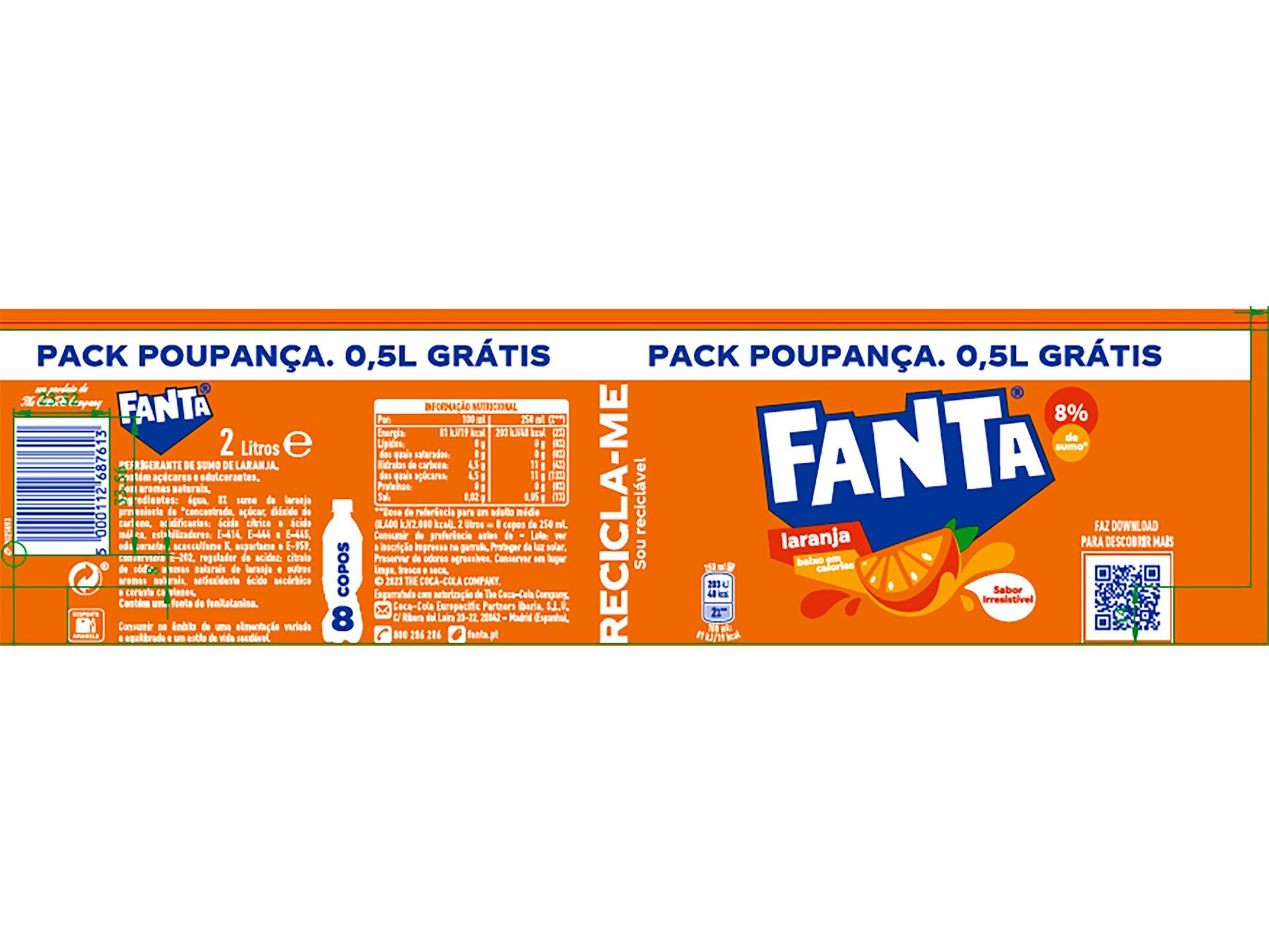 REFRIGERANTES COM G&Aacute;S FANTA LARANJA 1.5L+0.5L GR&Aacute;TIS image number 2
