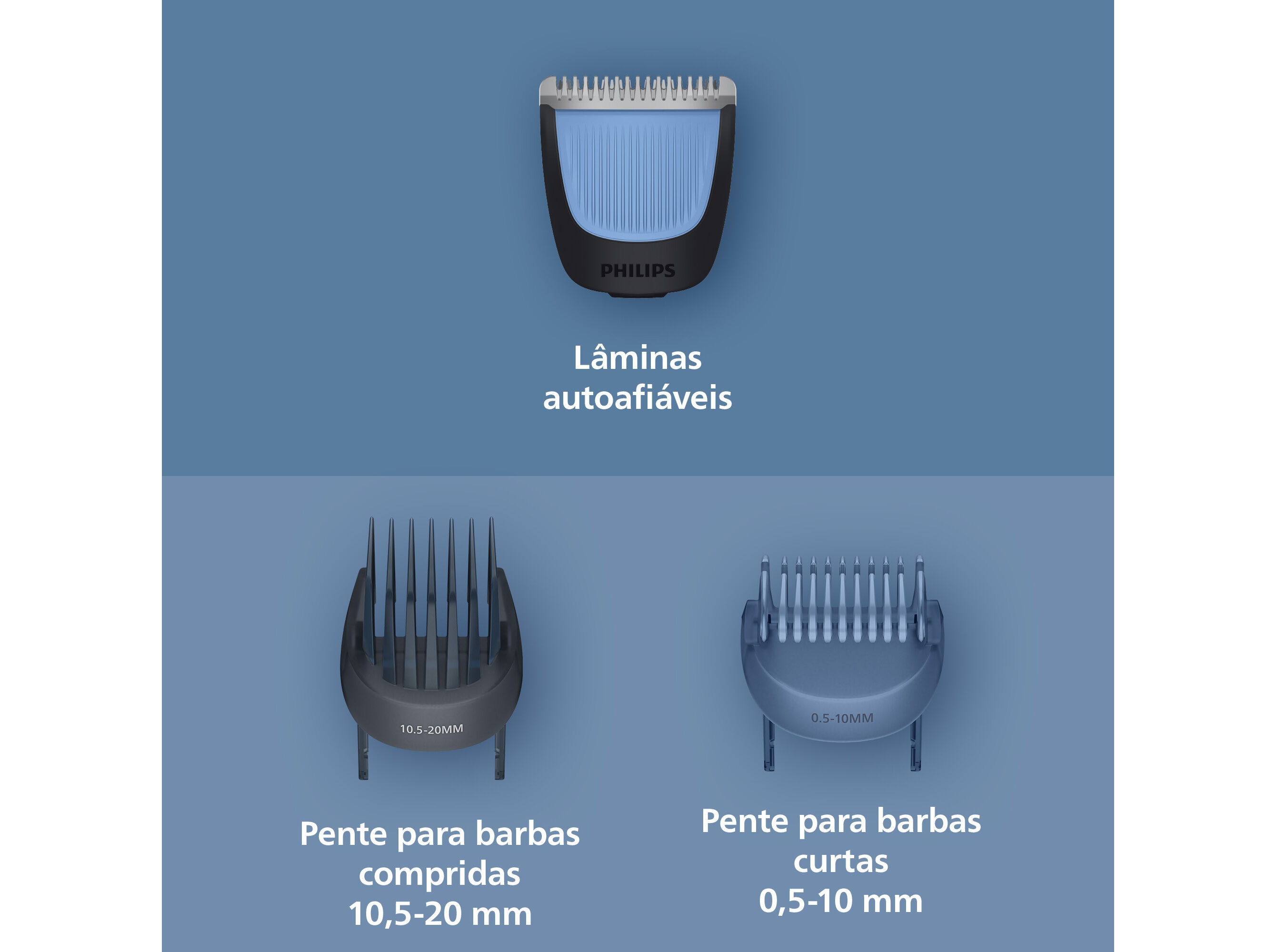 APARADOR DE BARBA PHILIPS S&Eacute;RIE 3000 BT3665/15 COM 20 N&Iacute;VEIS E 80 MINUTOS image number 4
