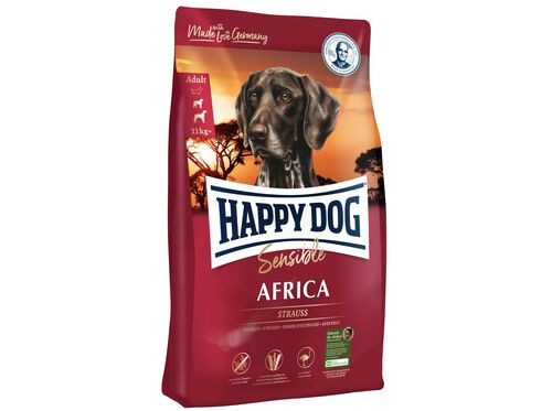 RAÇÃO CÃO HAPPY DOG AFRICA: AVESTRUZ 4 KG