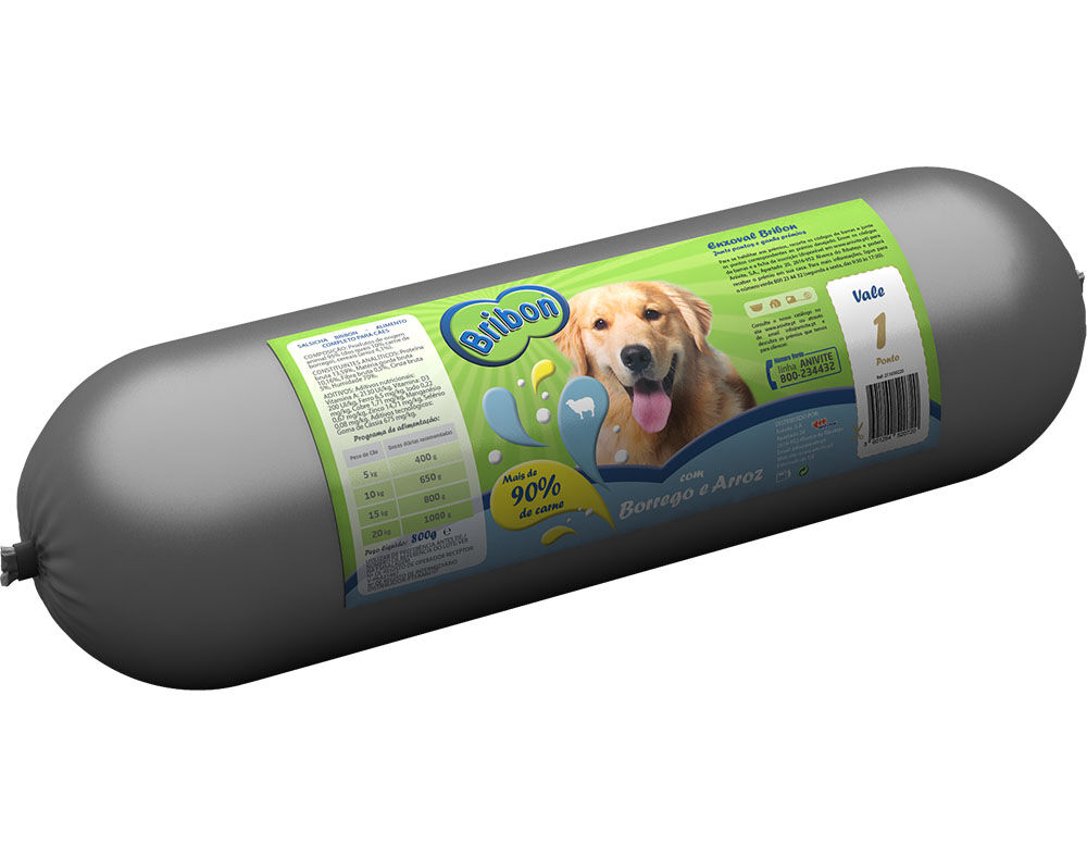 SALSICHA BRIBON BORREGO/ARROZ 800G image number 0