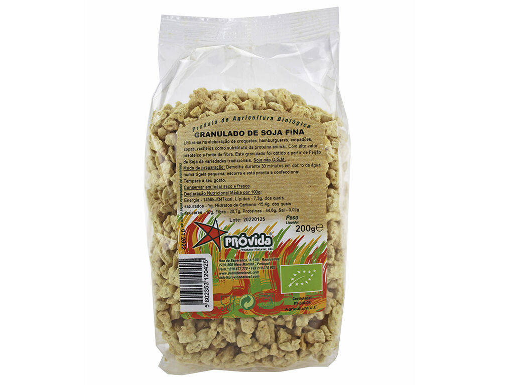 GRANULADO SOJA FINA PR&Oacute;VIDA BIO 200 G
