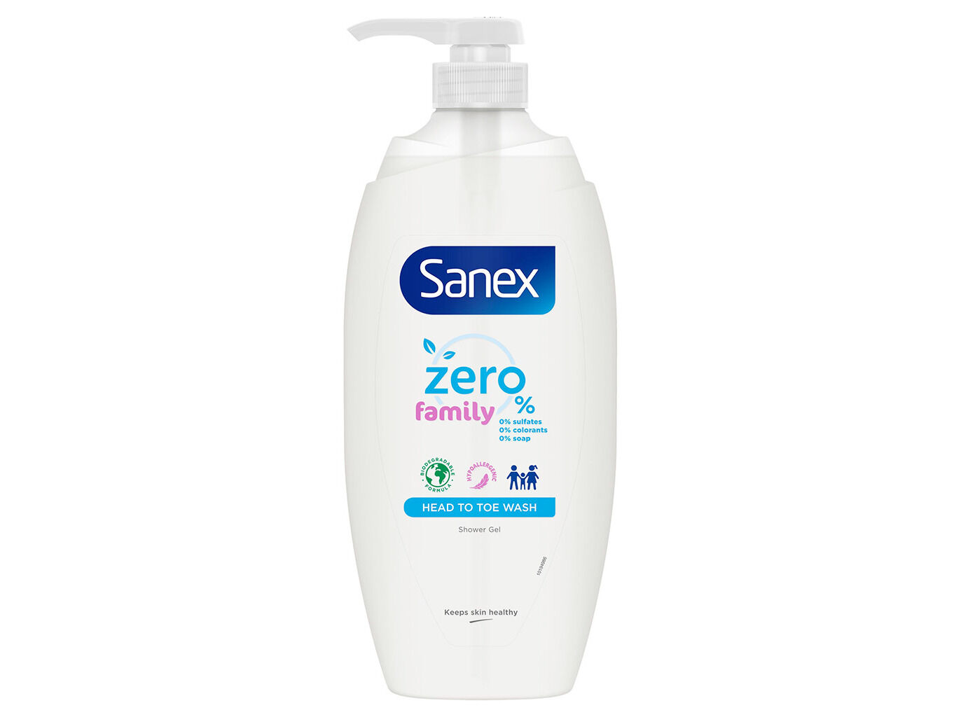 Gel de Banho Doseador Zero% Para toda a Fam&iacute;lia Sanex 750ml image number 0