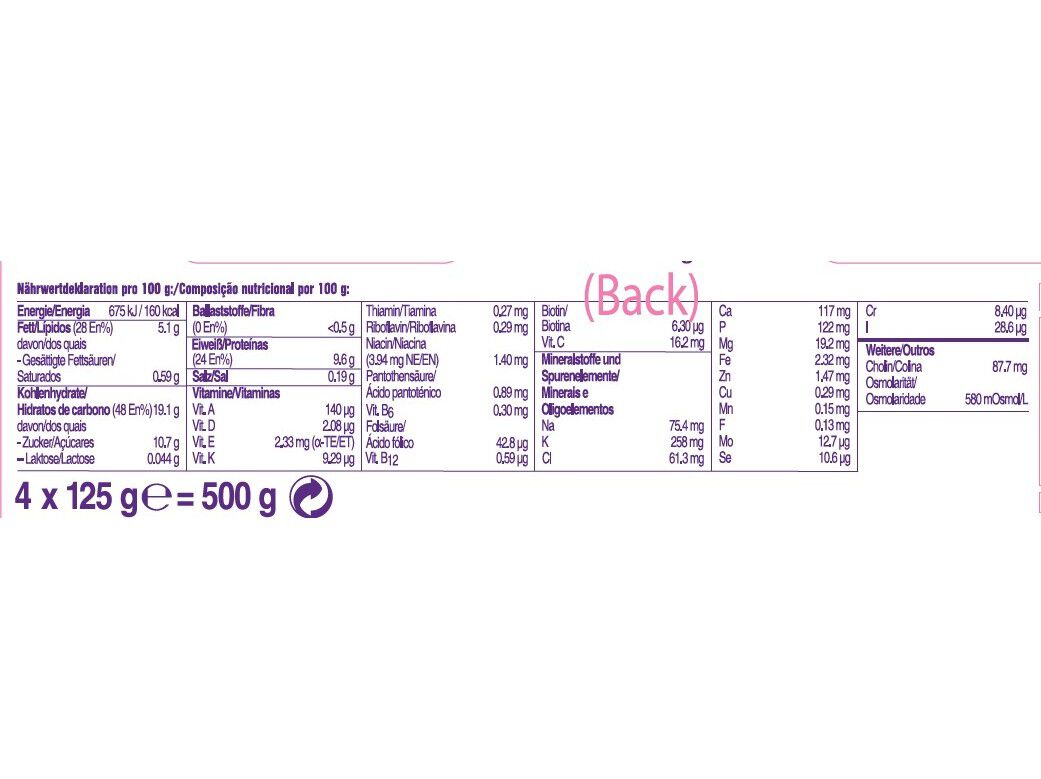 SUPLEMENTO FORTIMEL CREME PROTEIN CHOCOLATE 4X125G image number 1