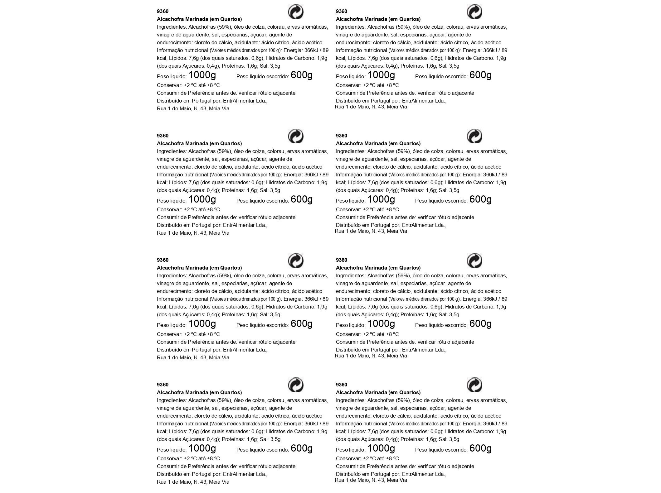 ALCACHOFRA MARINADA DITTMANN KG image number 1