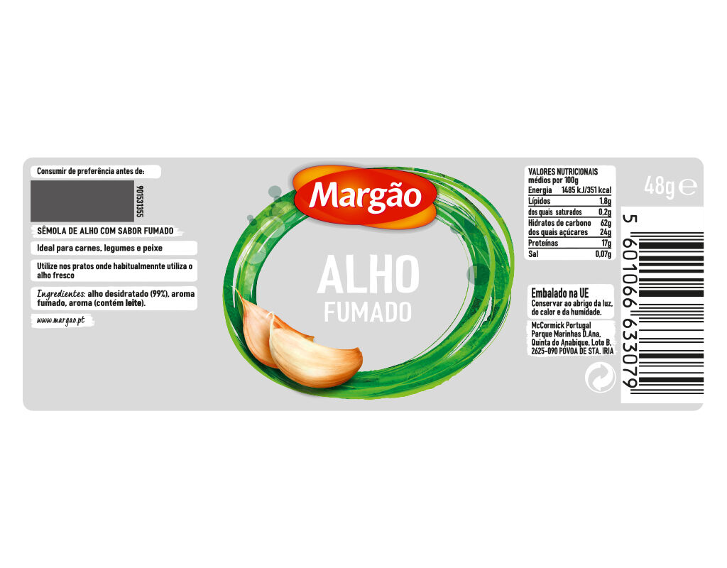ALHO MARG&Atilde;O FUMADO FRASCO 48G image number 1