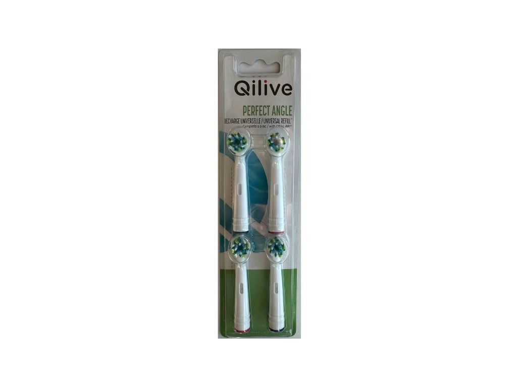 RECARGA ESCOVA DENTES QILIVE PERFECT ANGLE X4