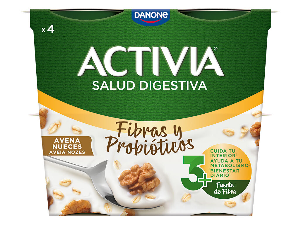 IOGURTE ACTIVIA BIFIDUS AVEIA E NOZES 4X120G