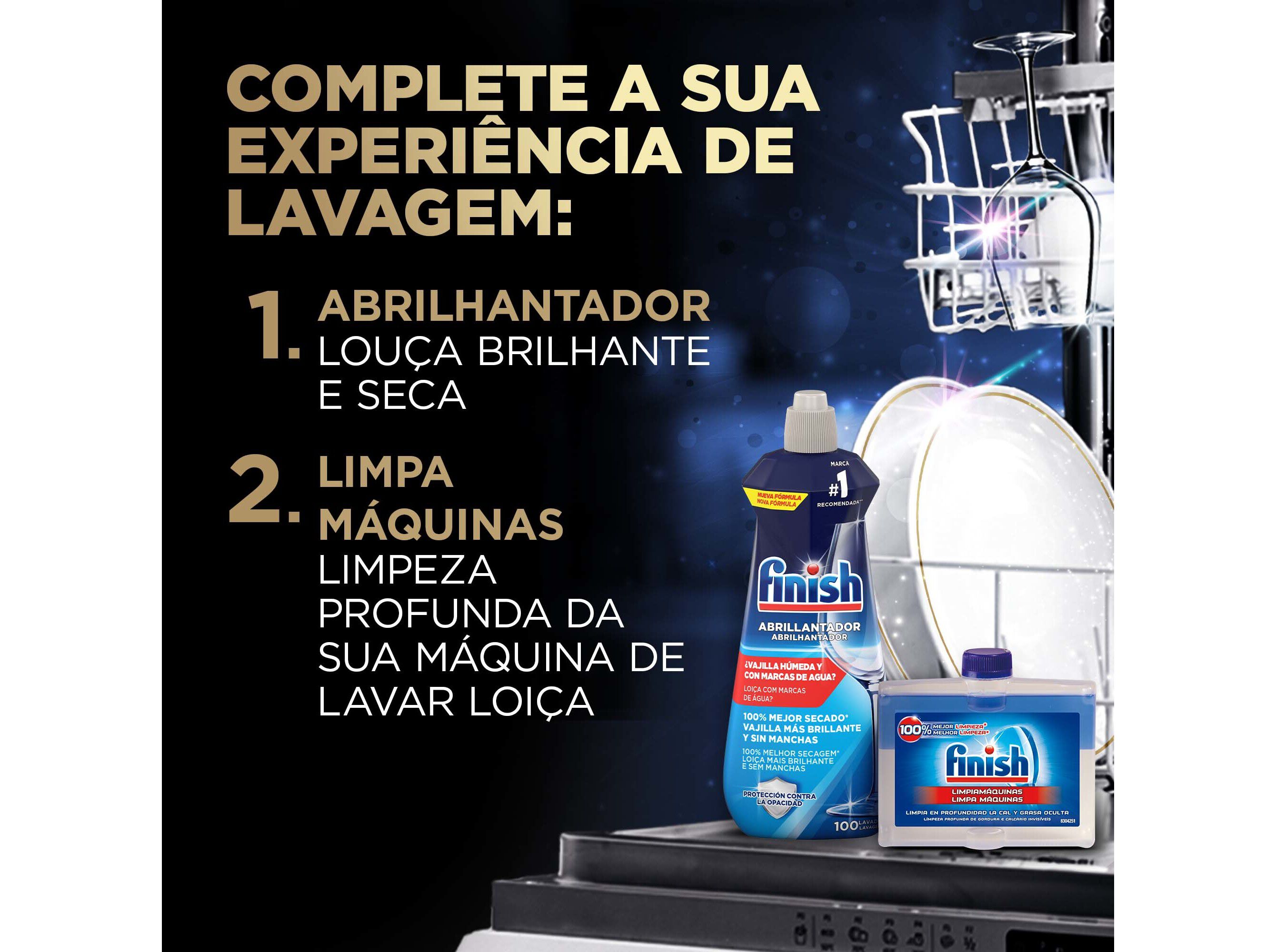 DETERGENTE LOI&Ccedil;A M&Aacute;QUINA FINISH QUANTUM LIM&Atilde;O 64PASTILHAS image number 8