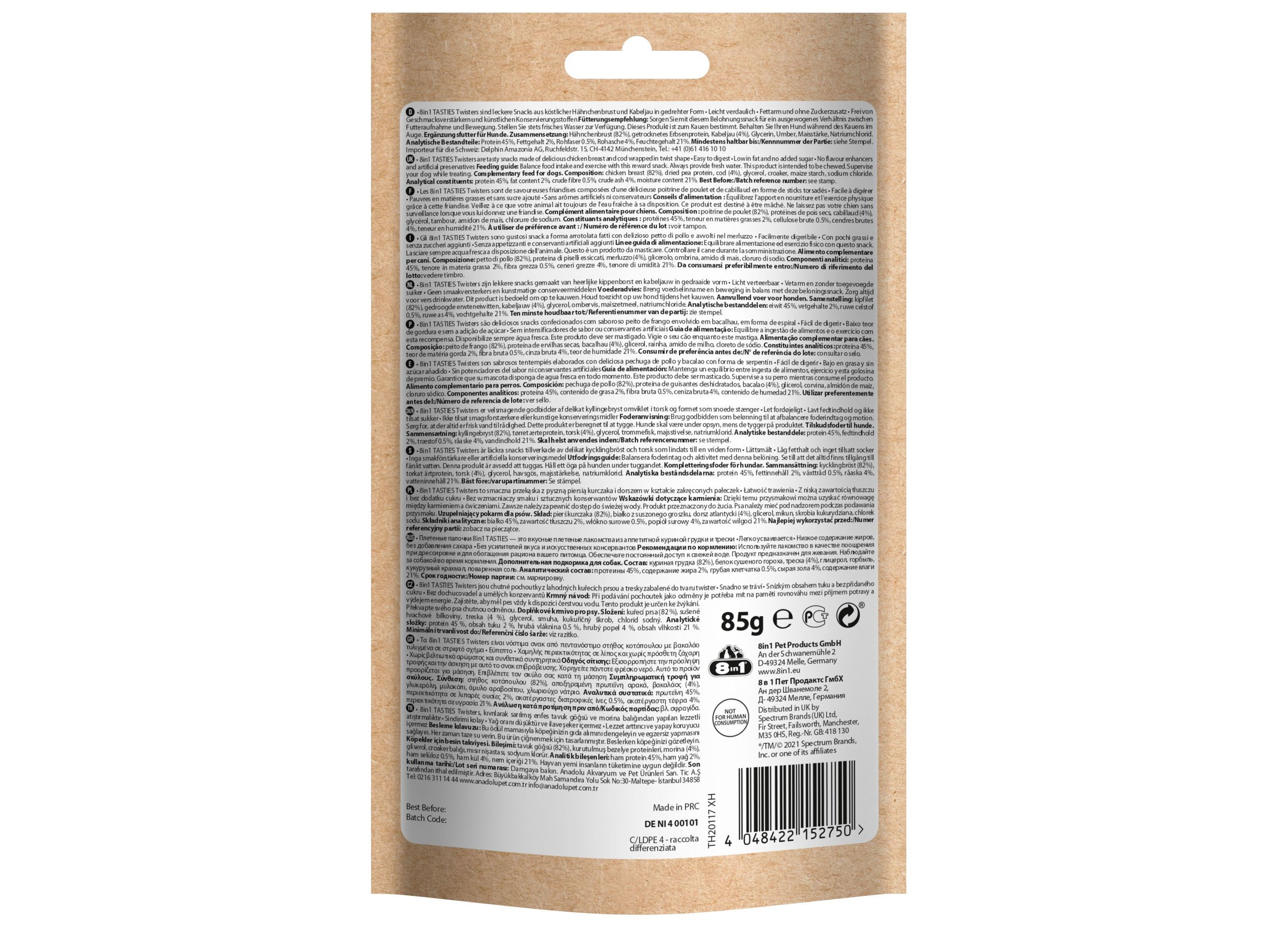 SNACKS C&Atilde;O 8IN1 TWISTERS 85G image number 1