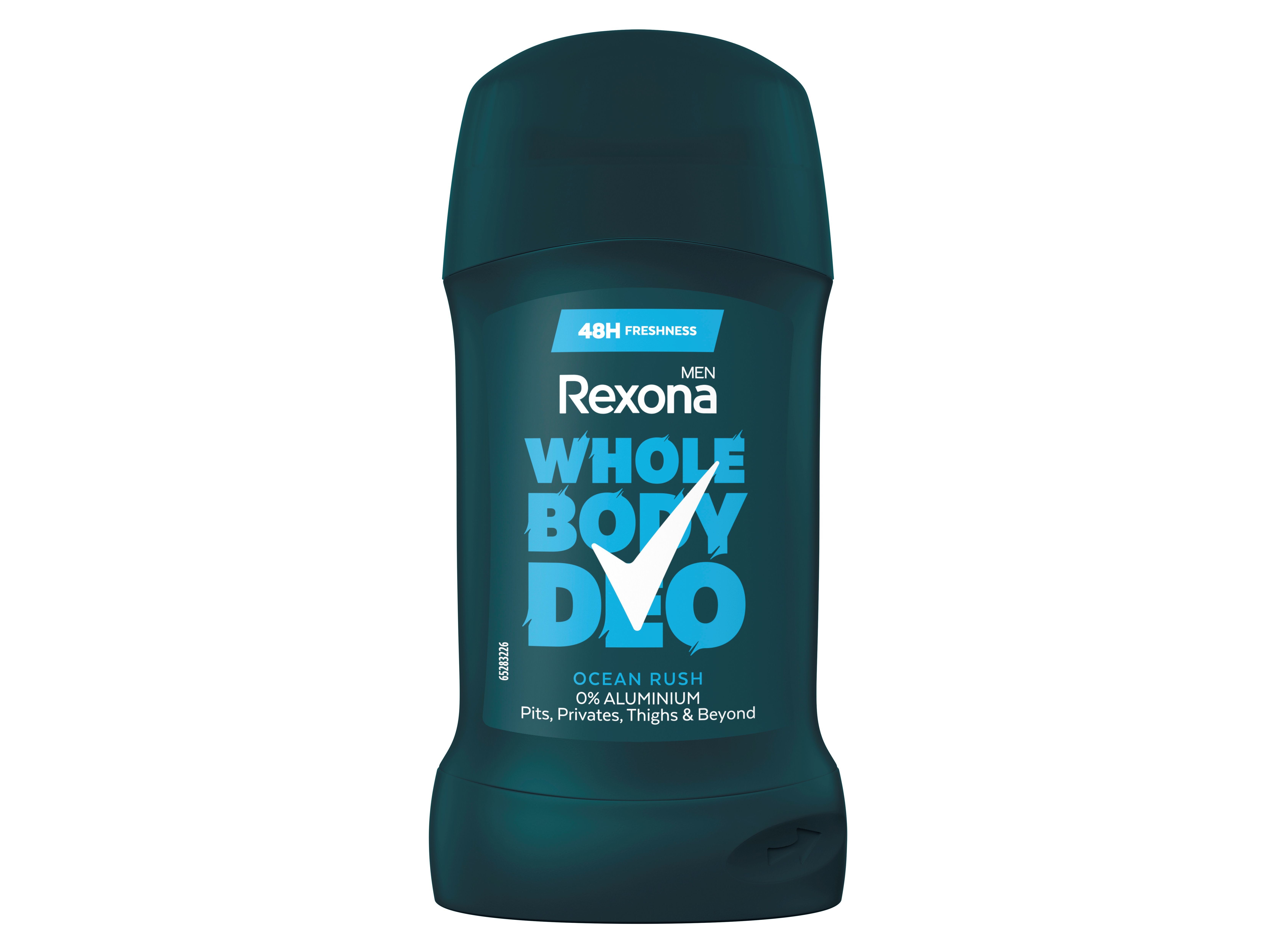 DESODORIZANTE STICK REXONA MEN PARA TODO O CORPO OCEAN RUSH 50ML image number 1