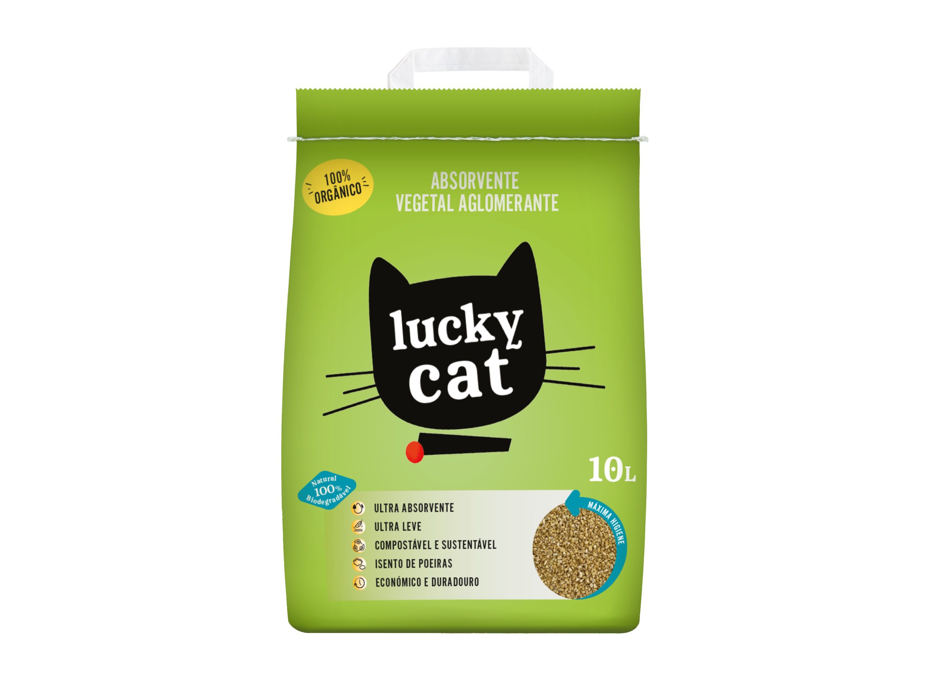 ABSORVENTE VEGETAL LUCKY CAT AGLOMERANTE 10L