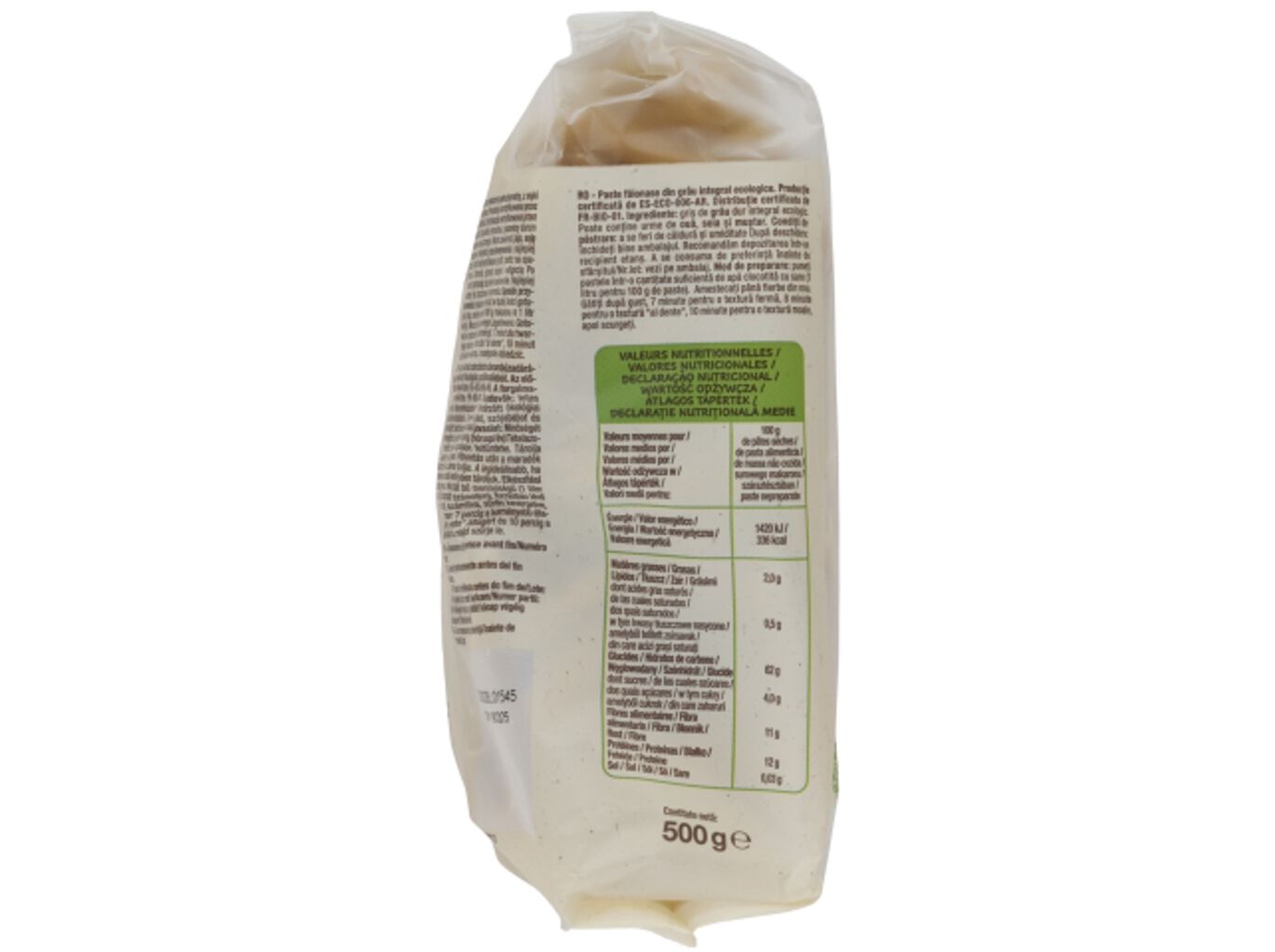 MASSA PENNE RIGATE AUCHAN BIO INTEGRAL 500 G image number 2