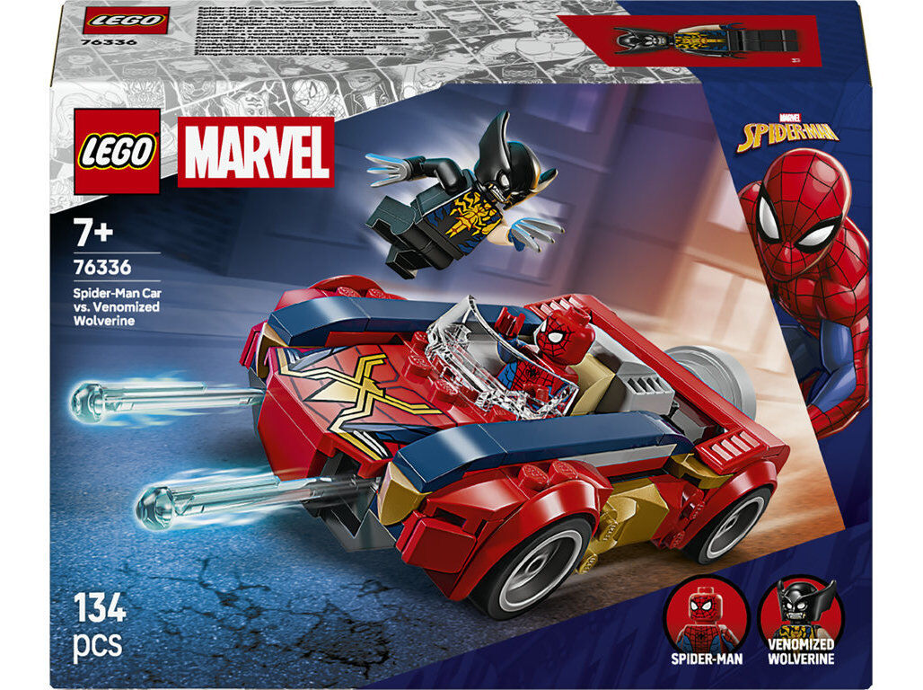 CARRO DO SPIDER-MAN VS WOL LEGO SUPER HEROES MARVEL 76336