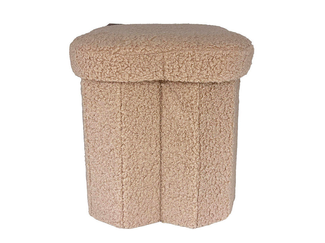 POUF FORMA FLOR ACTUEL VELUDO 34.5X31.5CM HSH26