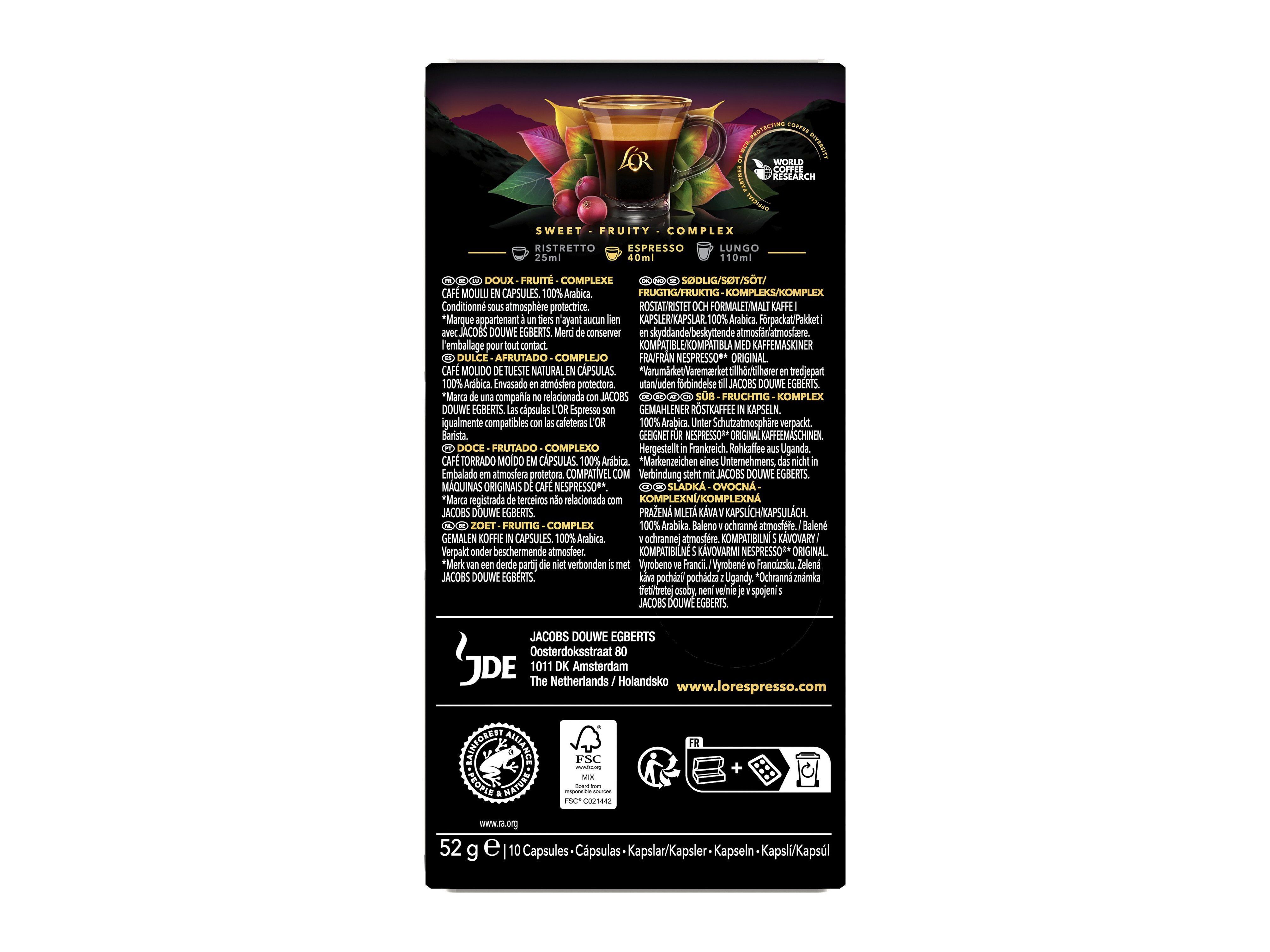 C&Aacute;PSULAS CAF&Eacute; L'OR UGANDA 10 UN image number 1