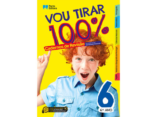 LIVRO VOU TIRAR 100% - 6.º ANO - CADERNOS DE REVISÃO image number 0