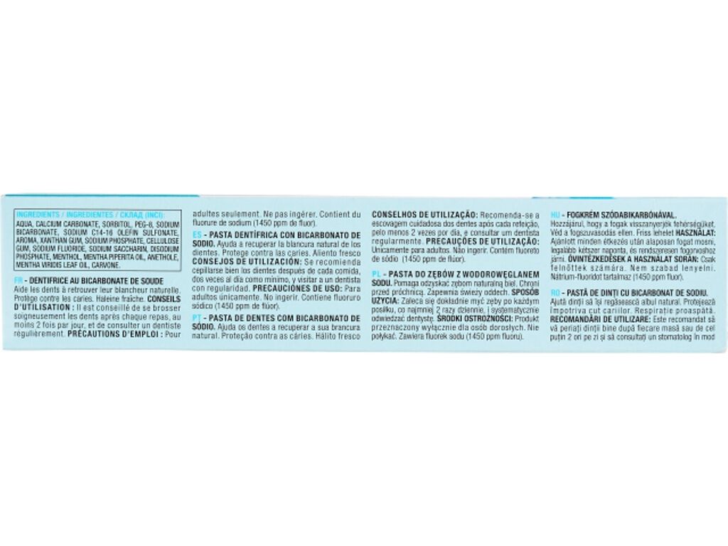 PASTA DENT&Iacute;FRICA AUCHAN COM BICARBONATO DE S&Oacute;DIO 75 ML image number 1