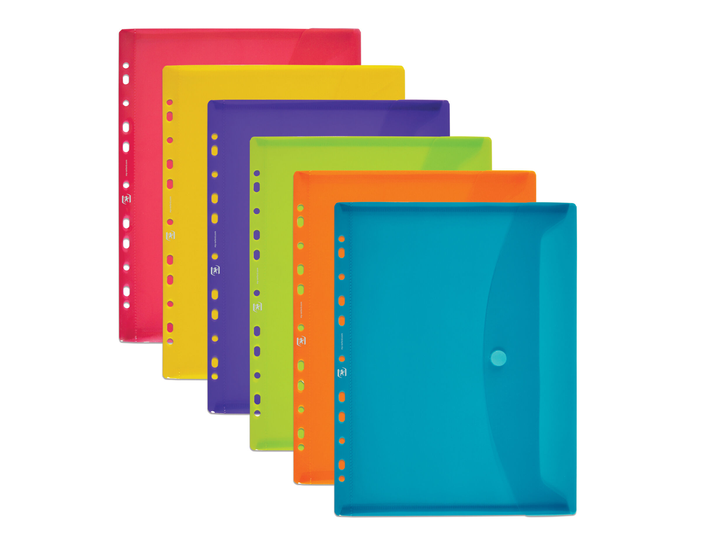 ENVELOPE PL&Aacute;STICO A4 OXFORD COM FURA&Ccedil;&Atilde;O E VELCRO A4 CORES SORTIDAS image number 1