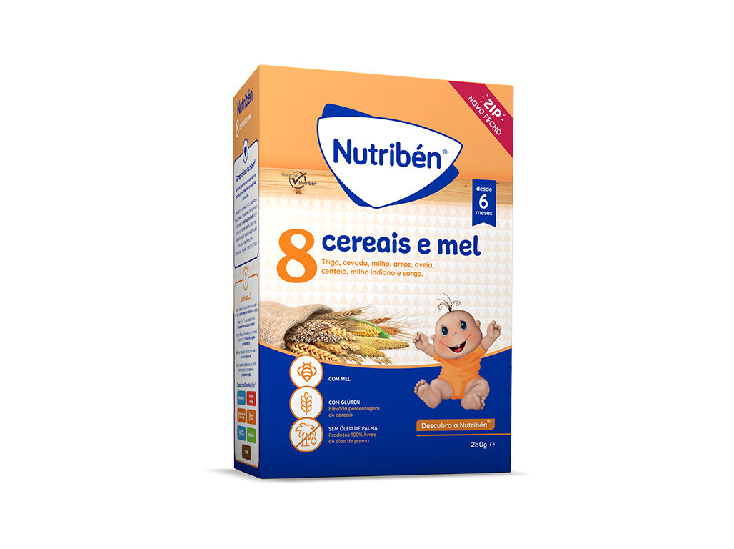 PAPA NUTRIBEN 8 CEREAIS E MEL 250G
