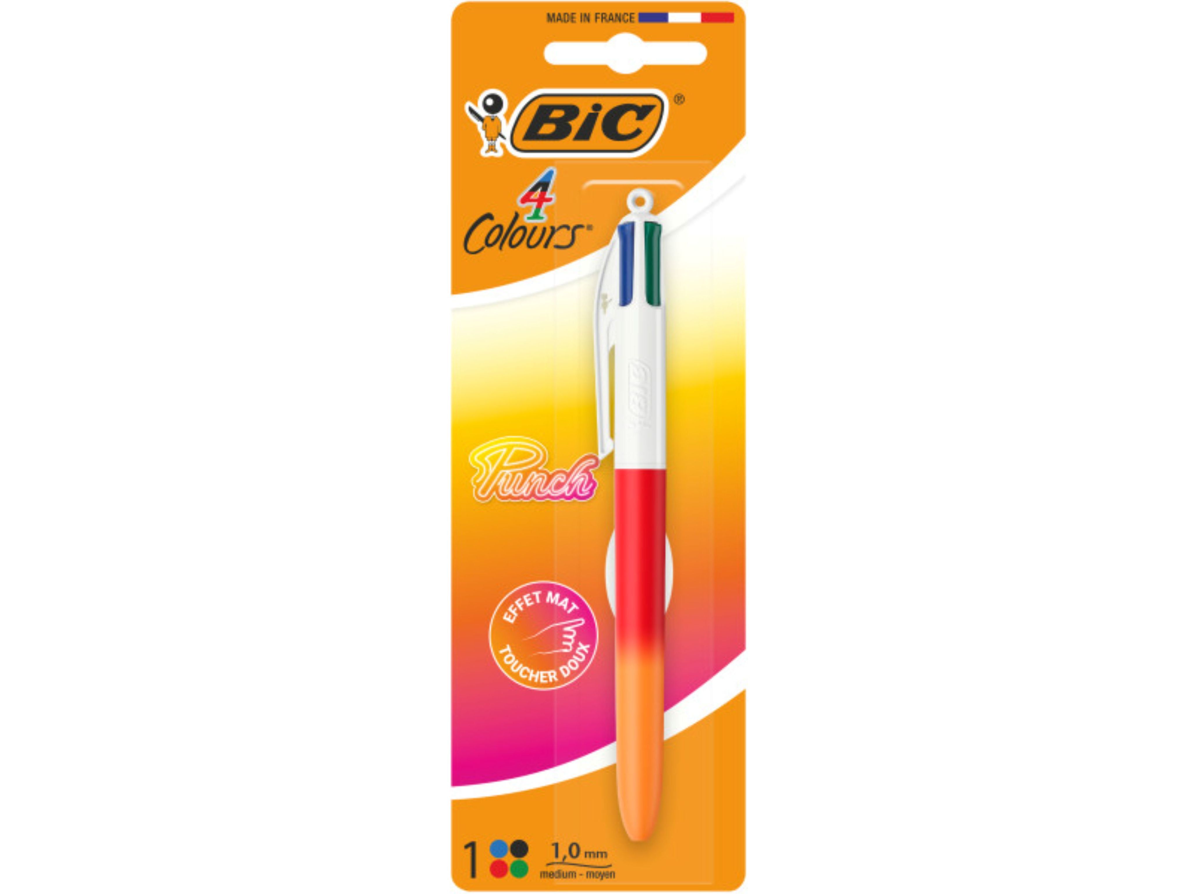 ESFEROGR&Aacute;FICA RETR&Aacute;TIL BIC 4 CORES PUNCH GRADIENT