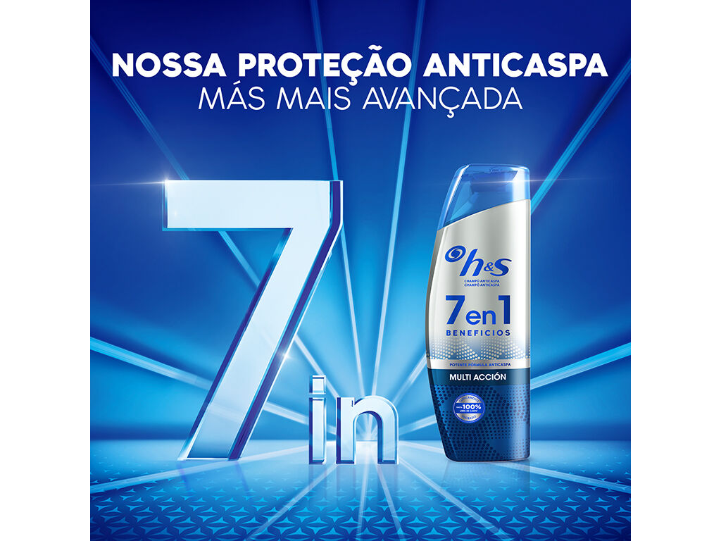 CHAMP&Ocirc; H&S 7 EM 1 ANTICASPA MULTI A&Ccedil;&Atilde;O 300ML image number 2