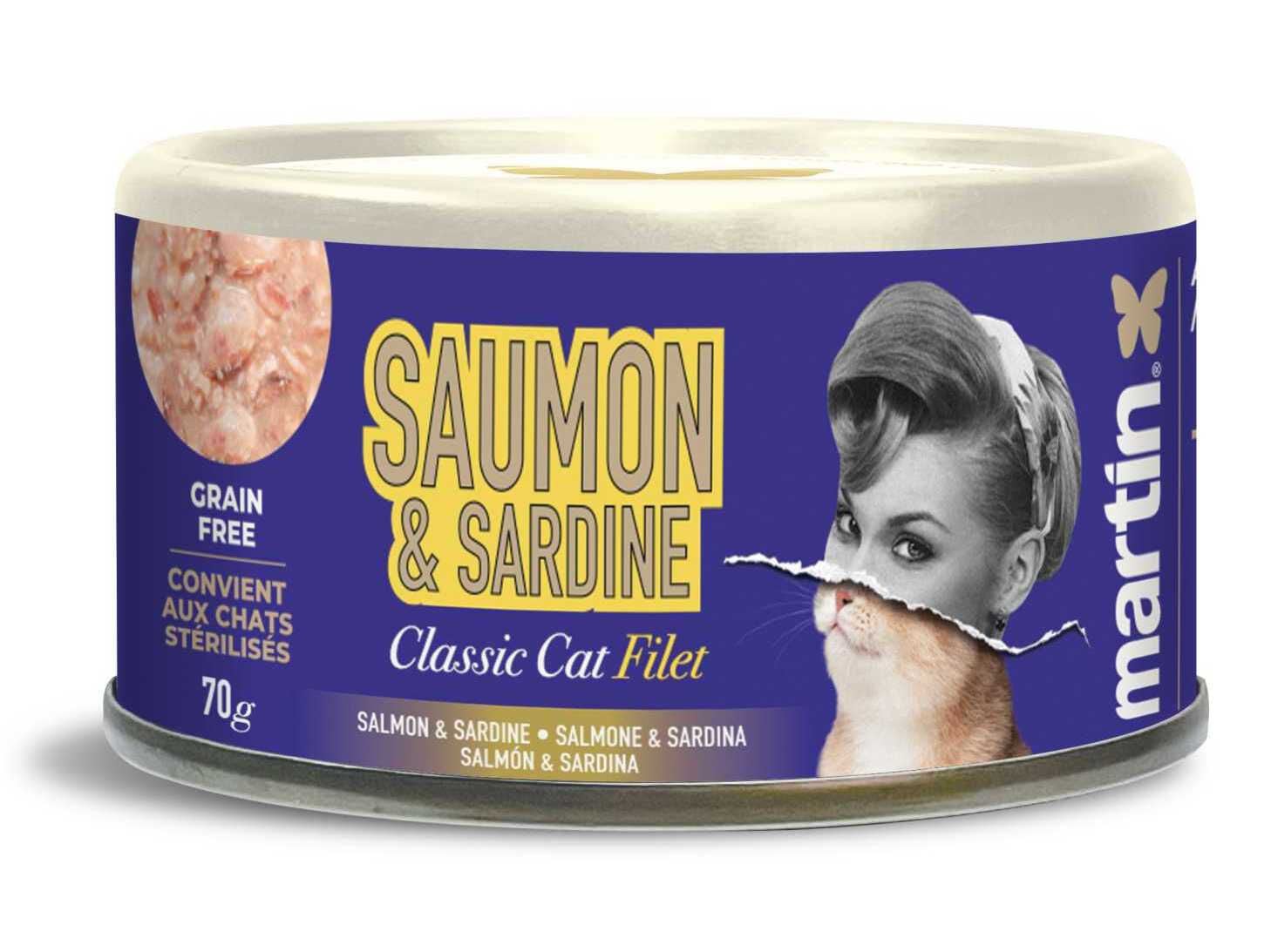 COMIDA H&Uacute;MIDA MARTIN SELLIER GATO FILETES SLM/SARD 70G image number 0