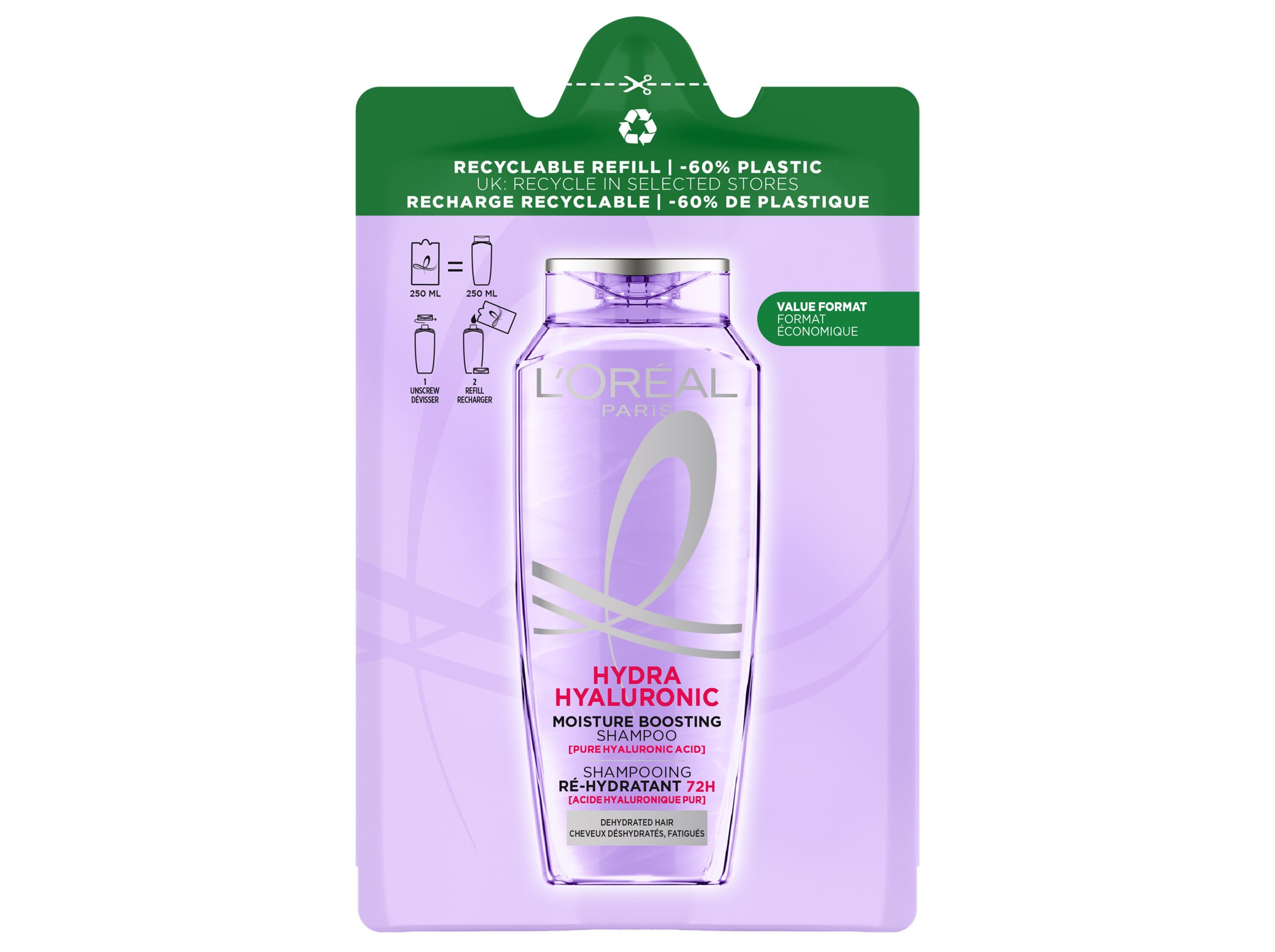 CHAMPO ELVIVE REFILL HIDRA HIALURONIC 500ML image number 0