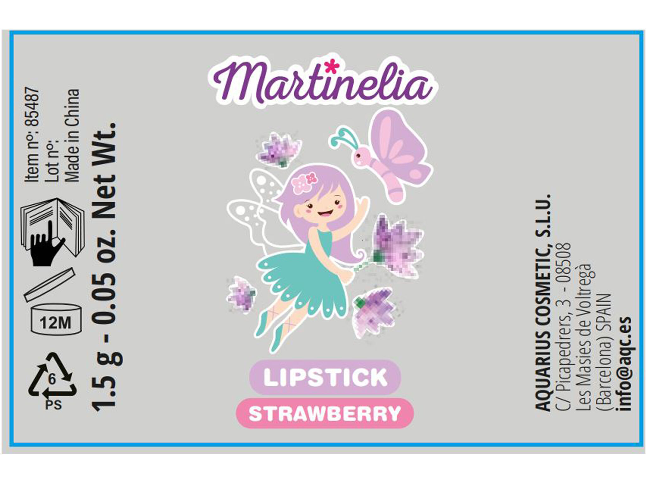 SET BELEZA BORBOLETA MARTINELIA CRIAN&Ccedil;A image number 3