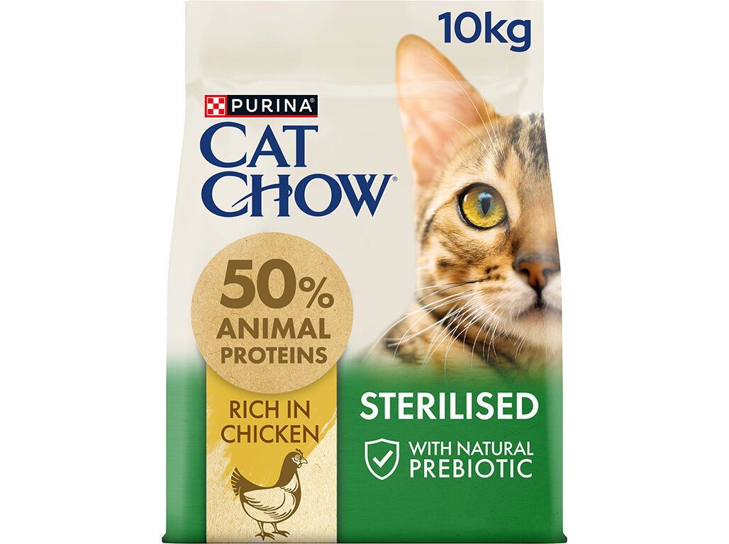 RA&Ccedil;&Atilde;O GATO CAT CHOW ESTERILIZADO FRANGO 10KG image number 0