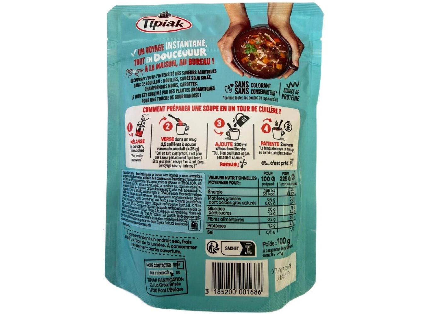 SOPA INSTANT&Acirc;NEA TIPIAK RAMEN ASI&Aacute;TICO 100G image number 1