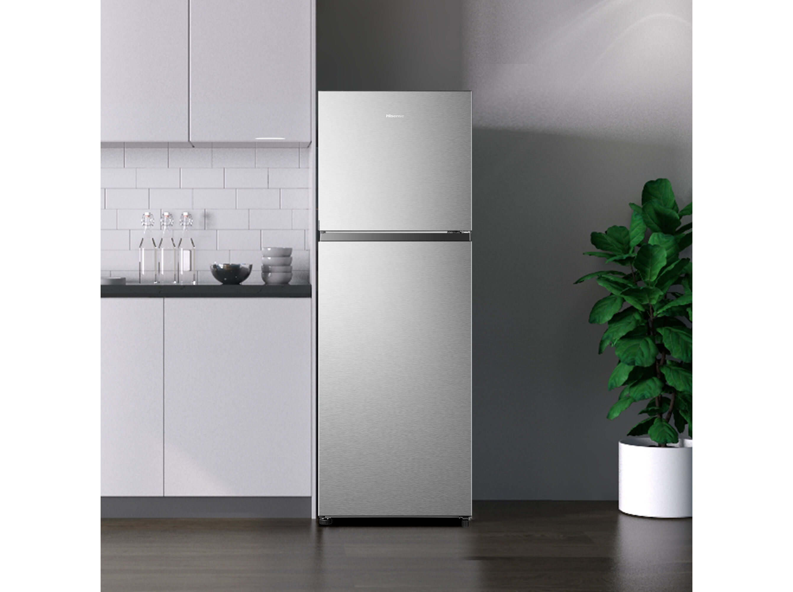 FRIGOR&Iacute;FICO 2 PORTAS HISENSE RT422N4ACE E LOOK INOX TOTAL NO FROST 325L image number 4