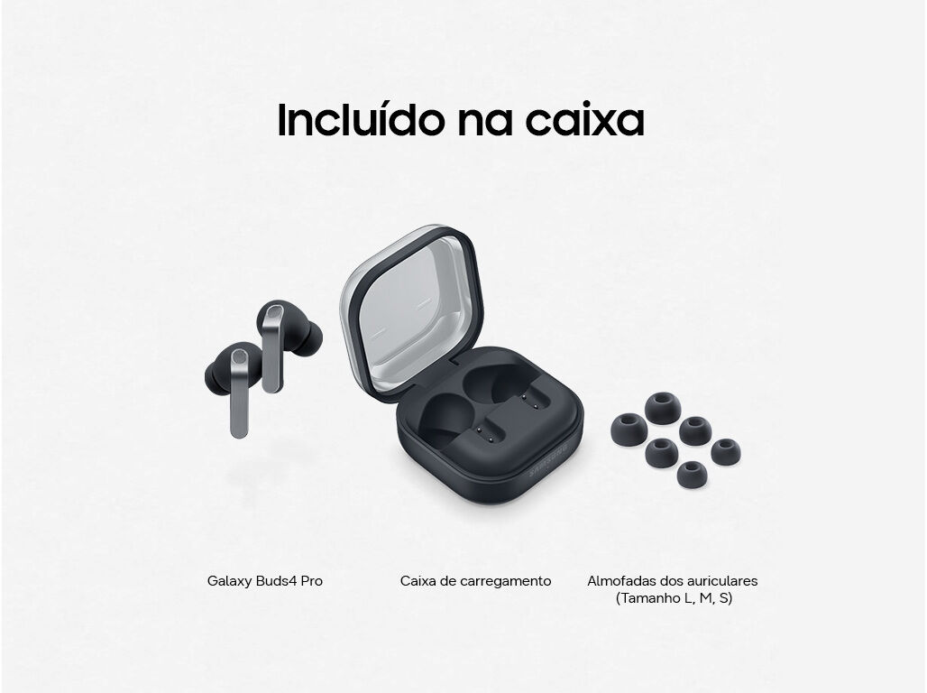 AURICULARES TWS SAMSUNG GALAXY BUDS4 PRO PRETO image number 7