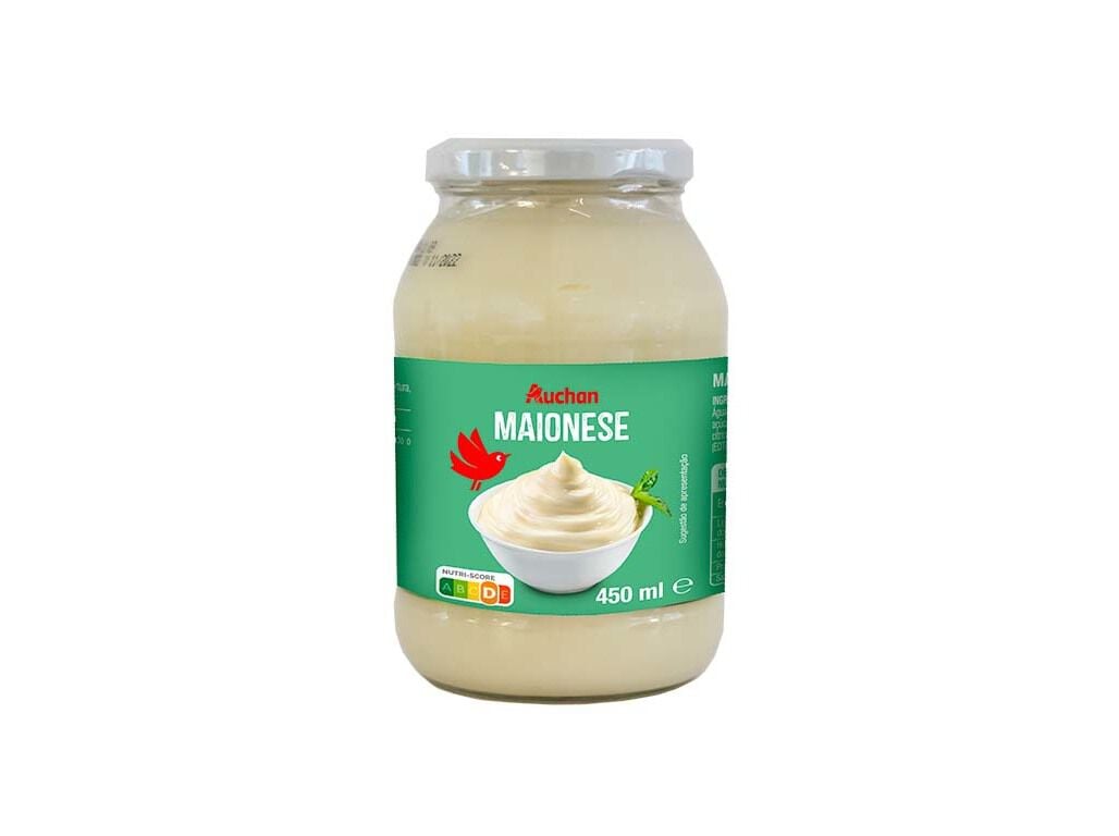 MAIONESE AUCHAN VIDRO 450ML image number 1