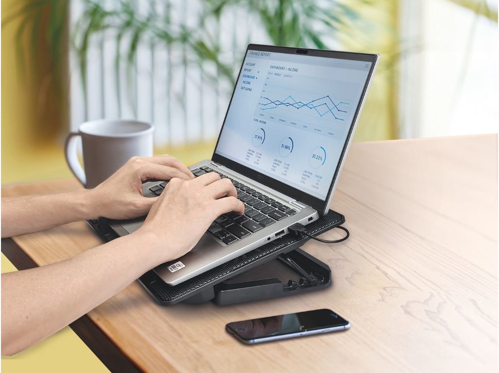 BASE DE REFRIGERA&Ccedil;&Atilde;O PARA PC QILIVE Q.32982 (2 VENTOINHAS LIGA&Ccedil;&Atilde;O USB) image number 3