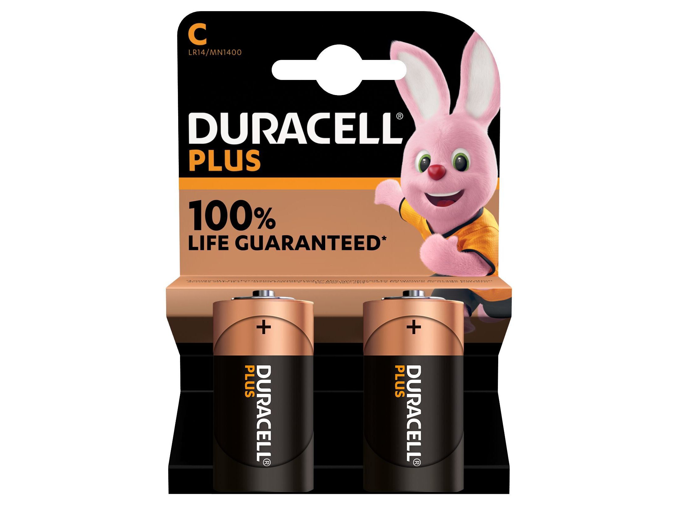 PILHA ALCALINA DURACELL PLUS C PACK 2 UNIDADES image number 1