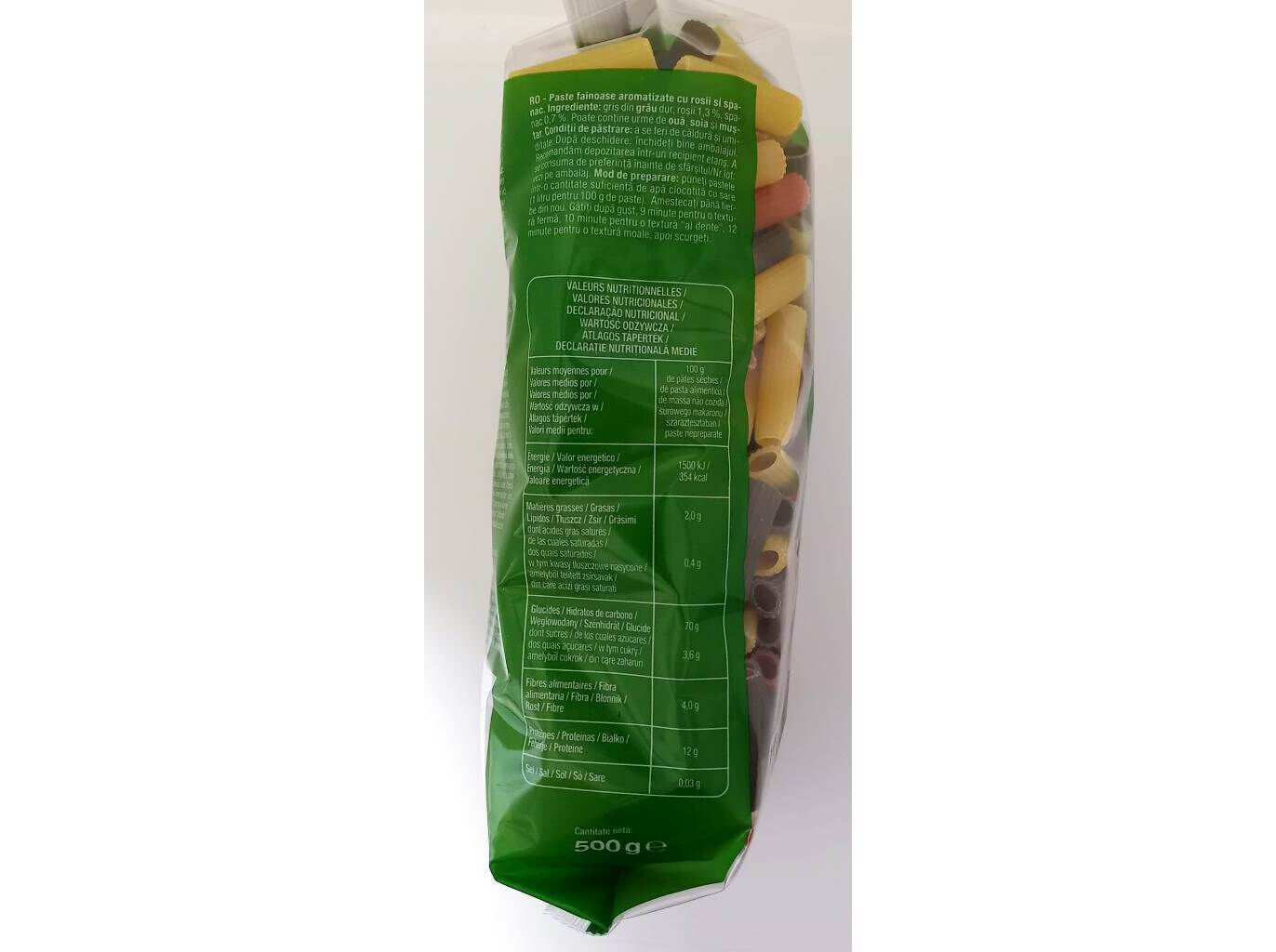 MASSA MACARR&Atilde;O AUCHAN TRICOLOR 500 G image number 1