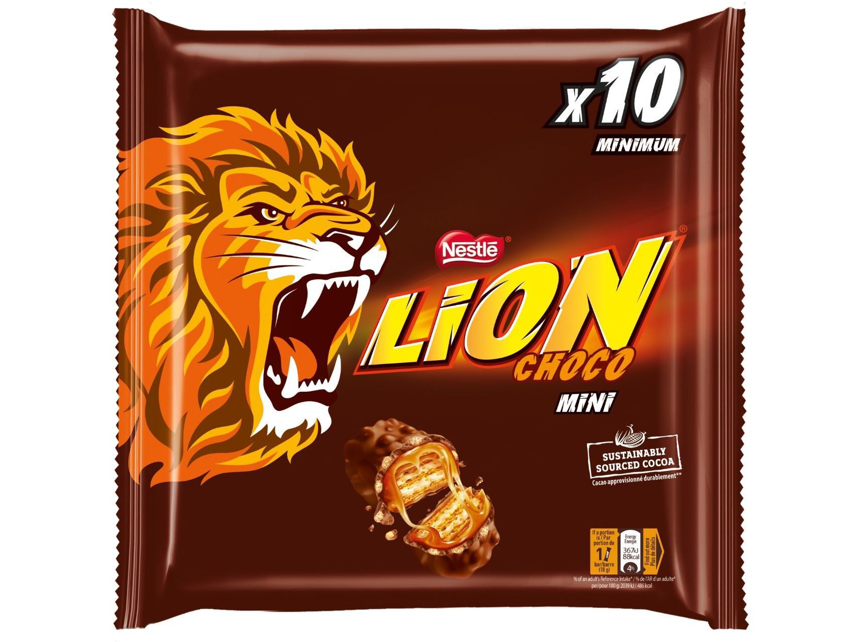 CHOCOLATE LION SNACK MINI 198G