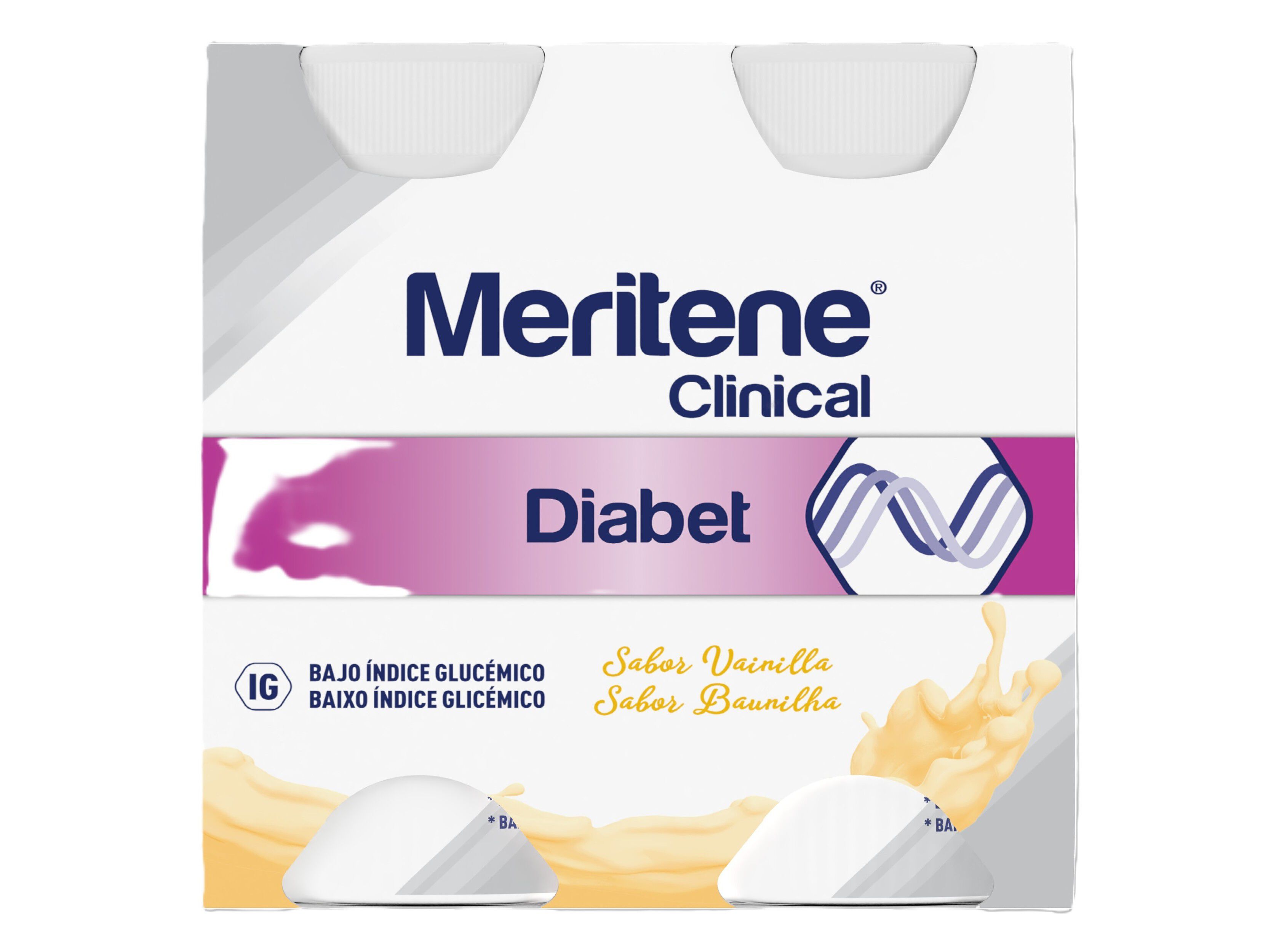 ALIMENTO MERITENE CLINICAL DIABET VANILLA 4X200ML image number 1